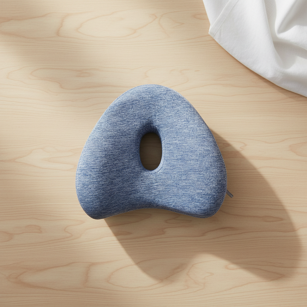 Ergonomisk knepute med strikk